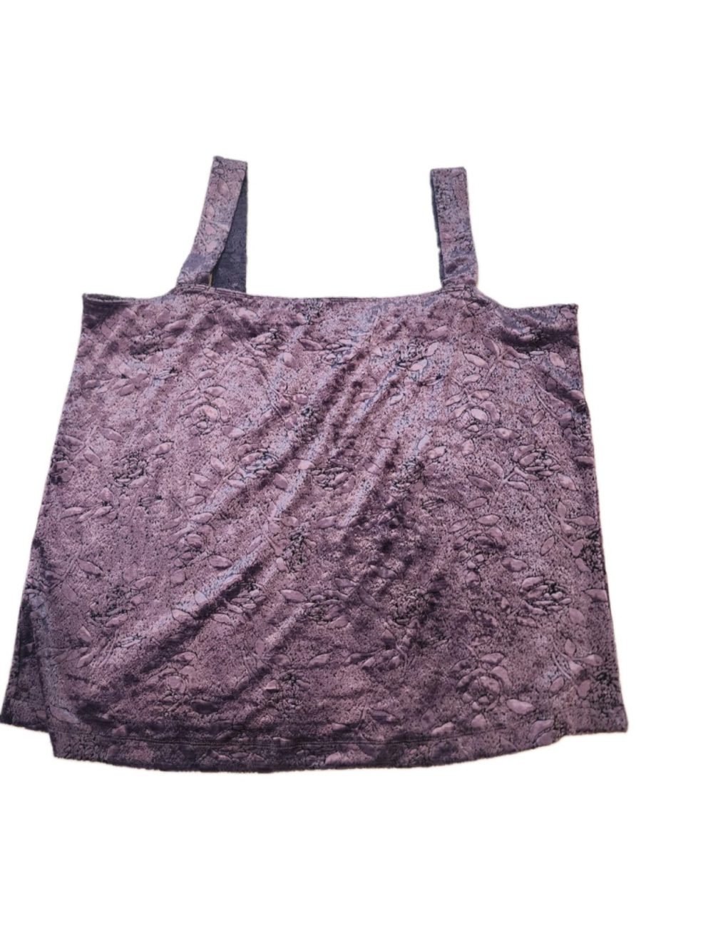VTG 90s Y2K Carole Little Burnout Velvet Cami Tank Top 1X Whimsigoth